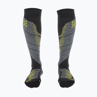 Шкарпетки лижні чоловічі UYN Ski All Mountain anthracite melange / yellow