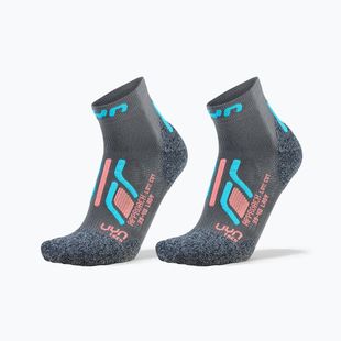 Шкарпетки жіночі UYN Trekking Approach Low Cut 2 pack grey/turquoise