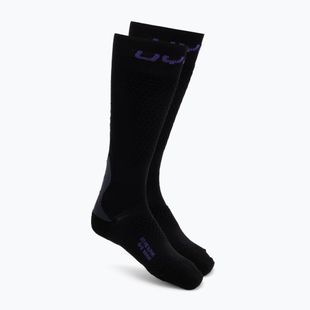 Шкарпетки лижні жіночі UYN Ski One Alpine Merino Socks black/violet