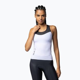 Футболка велосипедна жіноча Alé Color Block TT white