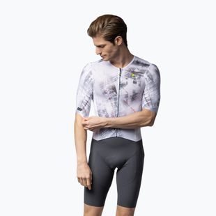 Чоловічий велокостюм Alé Mirror білий