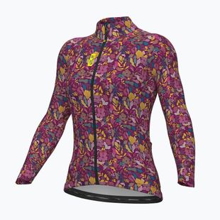 Кофта велосипедна жіноча Alé Flowery LS Jersey rosa/pink
