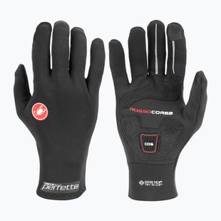 Рукавички велосипедні чоловічі Castelli Perfetto RoS black