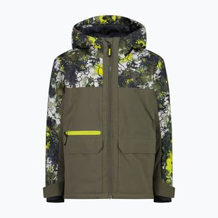 Куртка лижна дитяча CMP 36W0714P Fix Hood olive/acido