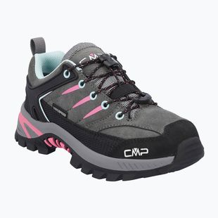 Взуття трекінгове дитяче CMP Rigel 2.0 Low Waterproof grey/acquarius/pink fluo