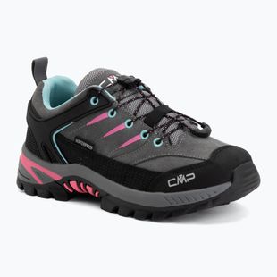 Взуття трекінгове дитяче CMP Rigel 2.0 Low Waterproof grey/acquarius/pink fluo