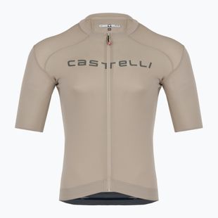 Футболка велосипедна чоловіча Castelli Prologo Lite clay/ gunmetal gray