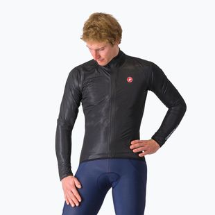 Куртка велосипедна чоловіча Castelli Squall Shell light black/silver gray