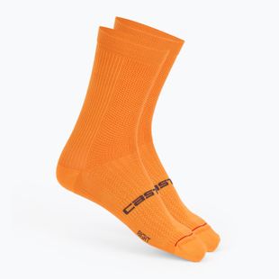 Шкарпетки чоловічі Castelli Espresso 18 vivid orange