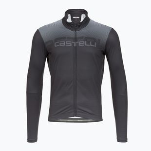 Лонгслів велосипедний чоловічий Castelli Apice Thermal dark gray/smoky gray/silver gray