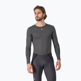 Лонгслів велосипедний чоловічий Castelli Medio Base Layer melange gray