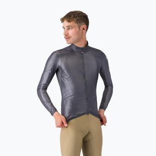 Куртка велосипедна чоловіча Castelli Aria Shell 2 silver gray/dark gray