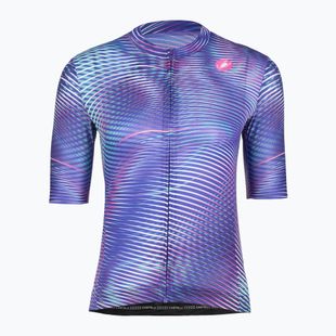 Футболка велосипедна жіноча Castelli Cosmic Vortex multicolor ultraviolet rose