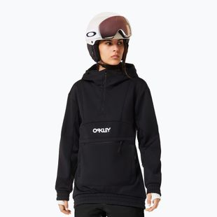 Кофта софтшел жіноча Oakley TNP Nose Grab Softshell Hoodie blackout/white