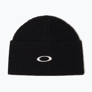 Шапка зимова Oakley Ellipse Ribbed Beanie blackout