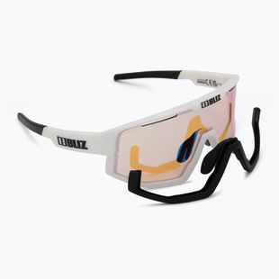 Сонцезахисні окуляри Bliz Fusion Small Nano Optics Nordic Light матові білі / коралові / оранжево-сині