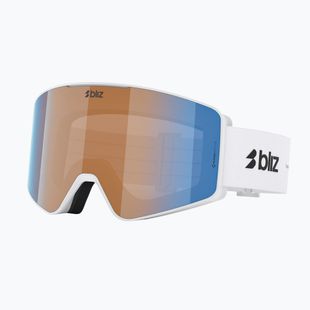 Окуляри гірськолижні Bliz G001 matte white/non orange/blue multi