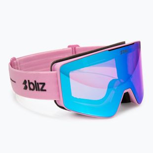 Окуляри гірськолижні Bliz G001S matte pink/neon violet/blue multi