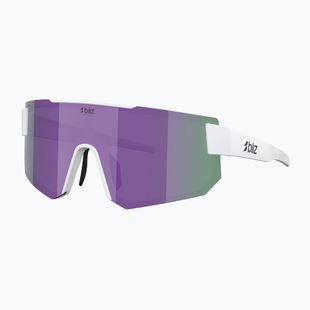 Окуляри сонцезахисні Bliz P005S matte white/smoke purple mirror