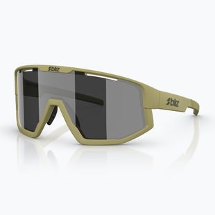 Окуляри сонцезахисні Bliz Fusion matte amber green/smoke silver mirror