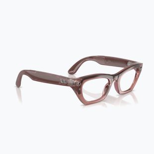 Окуляри з камерою Ray-Ban Meta Zena milky pink blush/trs grey