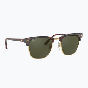 Окуляри сонцезахисні Ray-Ban Clubmaster Classic tortoiseshell/gold/green g-15