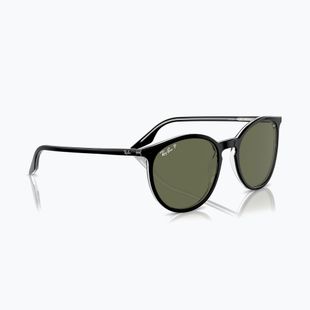 Окуляри сонцезахисні Ray-Ban RB2204 transparent black/green polarized