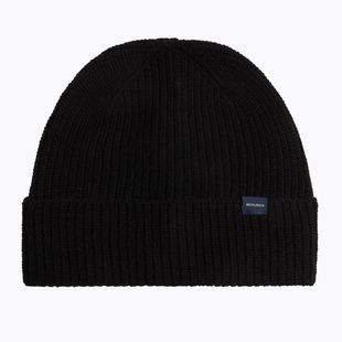 Шапка зимова чоловіча Woolrich Knitted Ribbed Beanie black