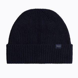 Шапка зимова чоловіча Woolrich Knitted Ribbed Beanie melton blue