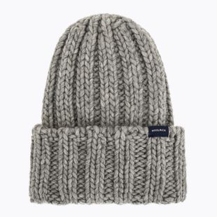 Шапка зимова жіноча Woolrich Chunky Beanie light grey melange