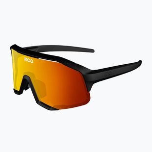 Окуляри сонцезахисні Koo Demos black matt/red mirror