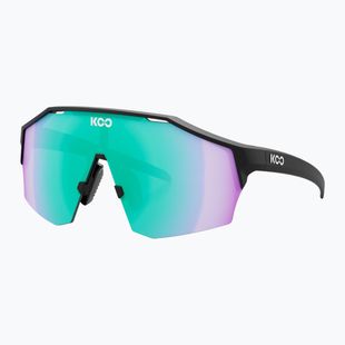 Окуляри сонцезахисні Koo Alibi black matt/green photochromic mirror