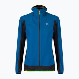 Куртка противітряна жіноча Montura Premium Wind Hoody deep blue/giallo fluo