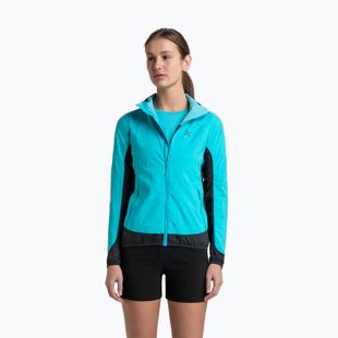 Куртка вітровка жіноча Montura Rise Octa Hooded turquoise/antracite