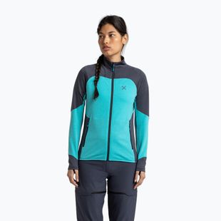 Кофта жіноча Montura Rise Maglia turquoise/graphite blue
