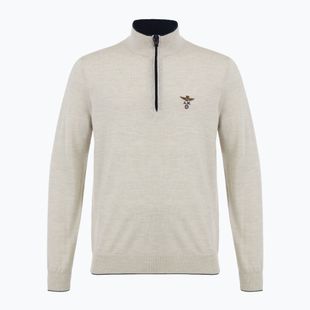 Светр чоловічий Aeronautica Militare 1/2 Zip stone melange