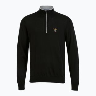 Светр чоловічий Aeronautica Militare 1/2 Zip jet black