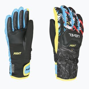 Рукавички лижні дитячі Level Race Jr black/yellow
