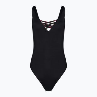 Жіночий злитий купальник EA7 Emporio Armani Water Sports BW Tape nero