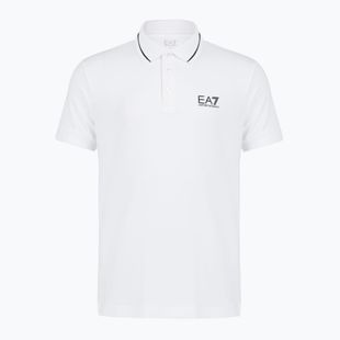 Футболка поло чоловіча EA7 Emporio Armani Core Identity Piqué Polo white