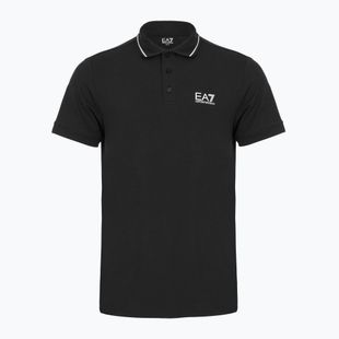 Футболка поло чоловіча EA7 Emporio Armani Core Identity Piqué Polo black