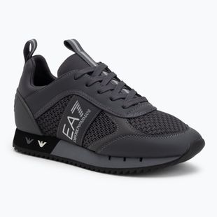 Кросівки EA7 Emporio Armani Black & White Laces asphalt grey/silv.g7