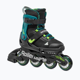 Дитячі роликові ковзани Rollerblade Microblade XT Jr чорні/бензинові зелені