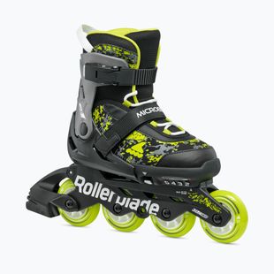 Роликові ковзани дитячі Rollerblade Microblade SL Jr black/lime