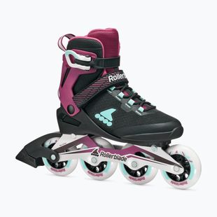 Ролики жіночі Rollerblade Macroblade 84 W black/burgundy/ocean green