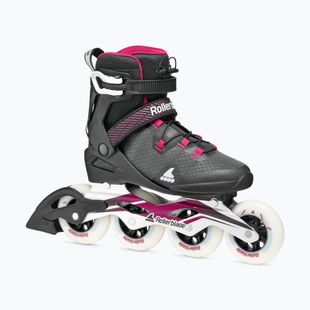 Ролики жіночі Rollerblade Macroblade 90 W black/burgundy/ocean green