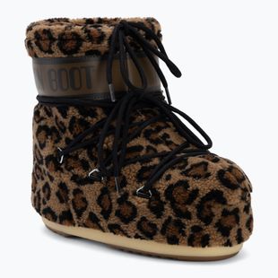 Черевики зимові жіночі Moon Boot Icon Low Fleece Leopard cognac/cocoa