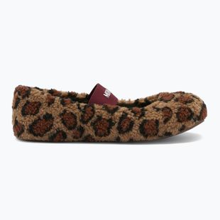 Капці жіночі Moon Boot Fleece Ballerina Leopard cognac/cocoa