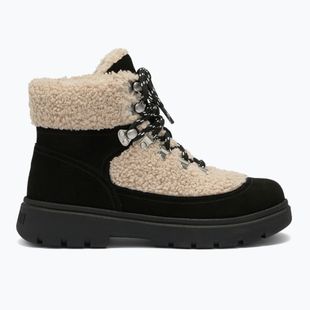 Черевики зимові жіночі Moon Boot Combat Boot Fleece black/off white