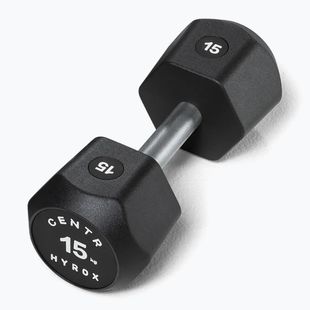 Гантеля Centr Urethane Dumbbell Centr x Hyrox 15 kg black